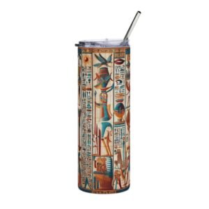 Egyptian Hieroglyphs Tumbler | 20oz Stainless Steel Travel Cup